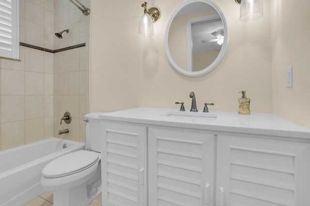 8380 Woodsmuir Dr, West Palm Beach, FL 33412 - full bathroom with toilet,  shower combination, and vanity