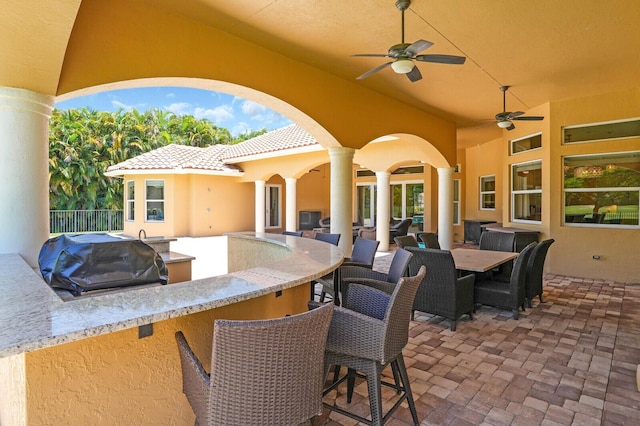 8380 Woodsmuir Dr, West Palm Beach, FL 33412 - view of patio featuring a ceiling fan