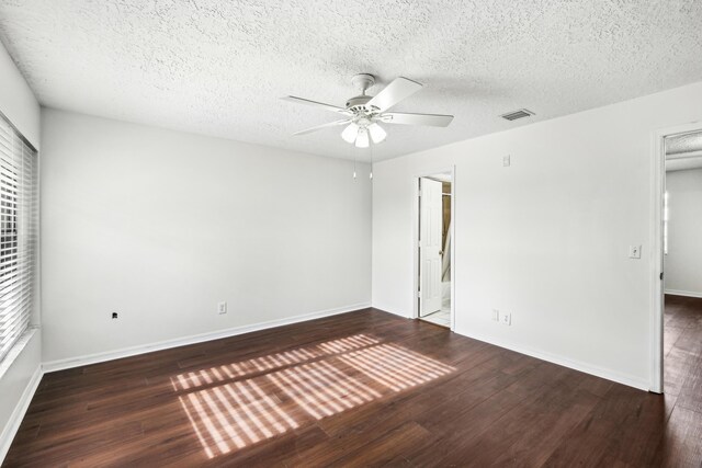 12012 Greenway Cir S Unit 206, Royal Palm Beach, FL 33411 - unfurnished bedroom with wood finished floors, a textured ceiling, baseboards, and ceiling fan