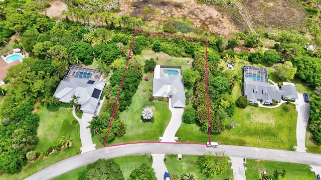895 SE Waterside Way, Stuart, FL 34997 - view of property location featuring property parcel outlined and a pool