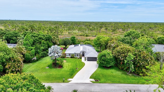 895 SE Waterside Way, Stuart, FL 34997 - aerial view of property and surrounding area with a heavily wooded area