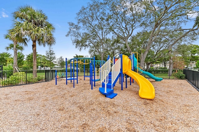 community playground with fence