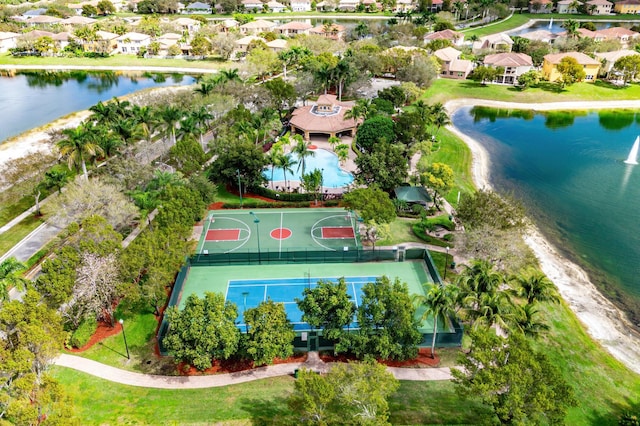 682 Cresta Cir, West Palm Beach, FL 33413 - aerial perspective of suburban area featuring a nearby body of water and a pool