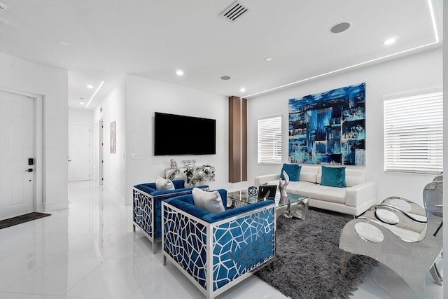 682 Cresta Cir, West Palm Beach, FL 33413 - living room featuring recessed lighting