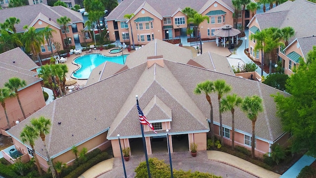 3100 Parkway Blvd Unit 310, Kissimmee, FL 34747 - aerial perspective of suburban area featuring a pool area