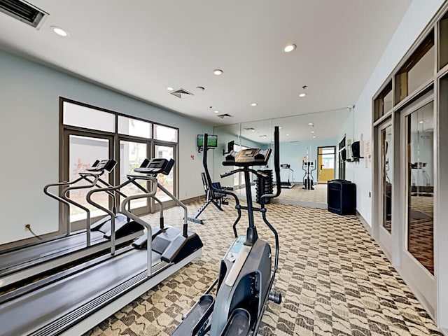 3100 Parkway Blvd Unit 310, Kissimmee, FL 34747 - exercise room featuring recessed lighting and baseboards