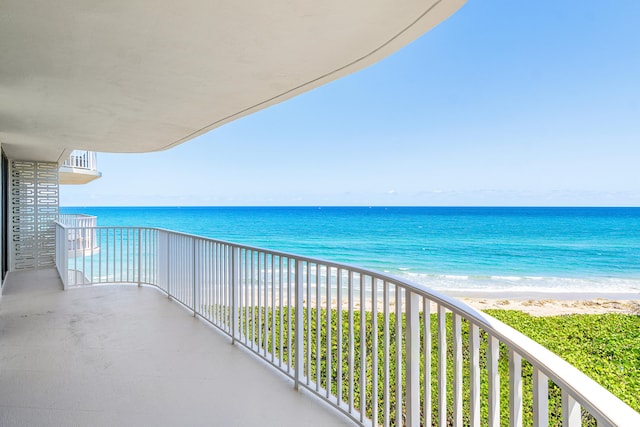 3360 S Ocean Blvd Unit 5Fii, Palm Beach, FL 33480 - balcony featuring view of water and beach