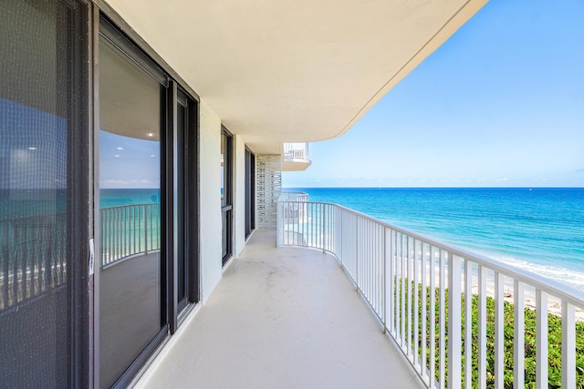 3360 S Ocean Blvd Unit 5Fii, Palm Beach, FL 33480 - balcony with view of water and beach