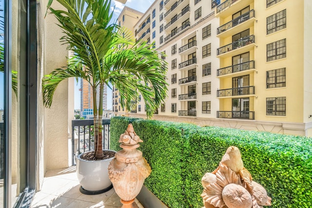 view of balcony