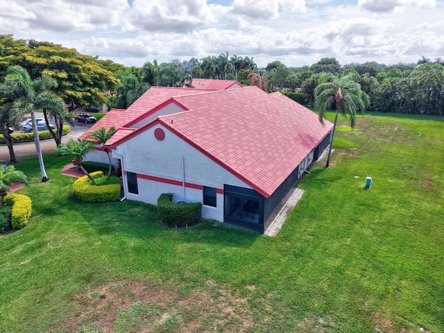 view from above of property
