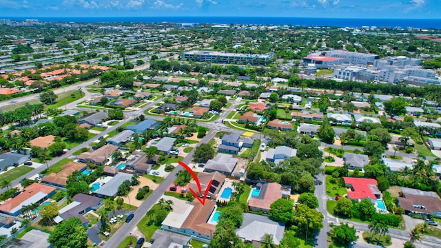 aerial overview of property's location