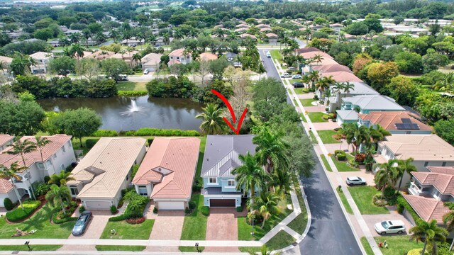 40 Country Lake Cir, Boynton Beach, FL 33436 - aerial view of residential area with a nearby body of water