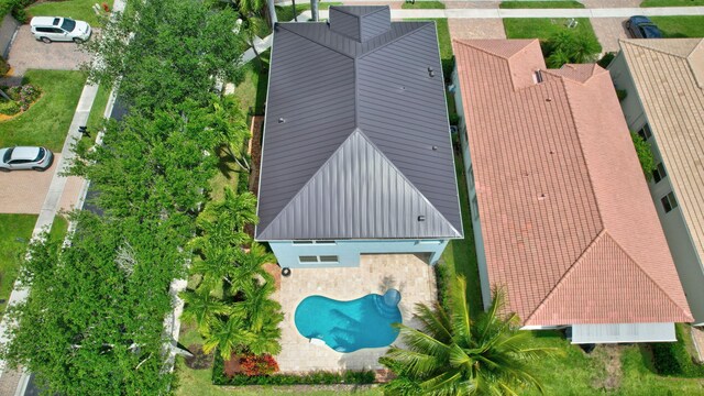 40 Country Lake Cir, Boynton Beach, FL 33436 - aerial view of property and surrounding area with a pool area