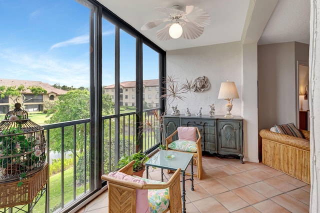 view of sunroom