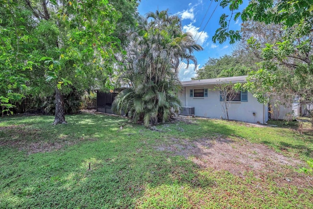730 NE 23rd Pl, Pompano Beach, FL 33064 - view of green lawn with cooling unit