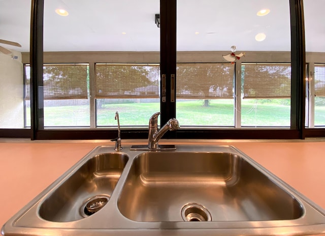 kitchen view of a sink
