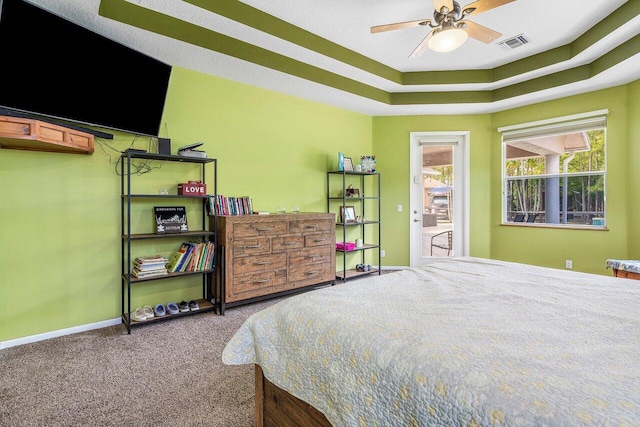 16737 Temple Blvd, Loxahatchee, FL 33470 - carpeted bedroom featuring baseboards and ceiling fan