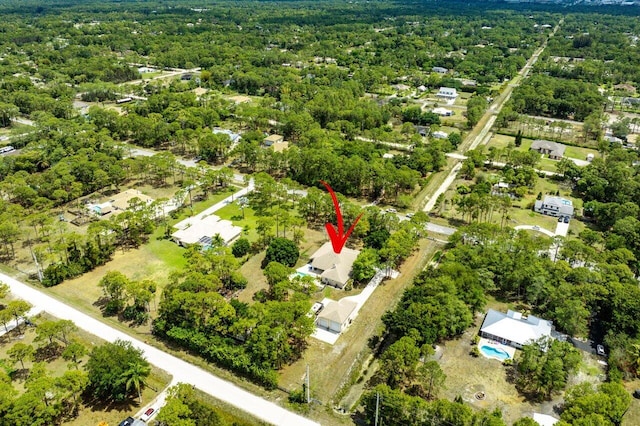 16737 Temple Blvd, Loxahatchee, FL 33470 - aerial view of a heavily wooded area