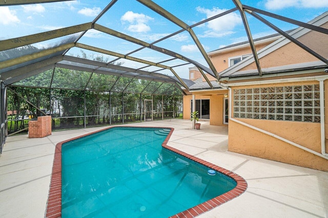 22075 Flower Dr, Boca Raton, FL 33428 - swimming pool with a patio and glass enclosure