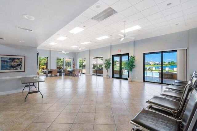 22075 Flower Dr, Boca Raton, FL 33428 - building lobby featuring a drop ceiling