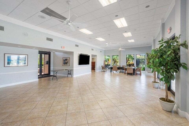 22075 Flower Dr, Boca Raton, FL 33428 - common area featuring a paneled ceiling