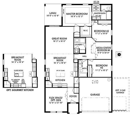 2313 SW Neal Rd, Port Saint Lucie, FL 34953 - floor plan / room layout