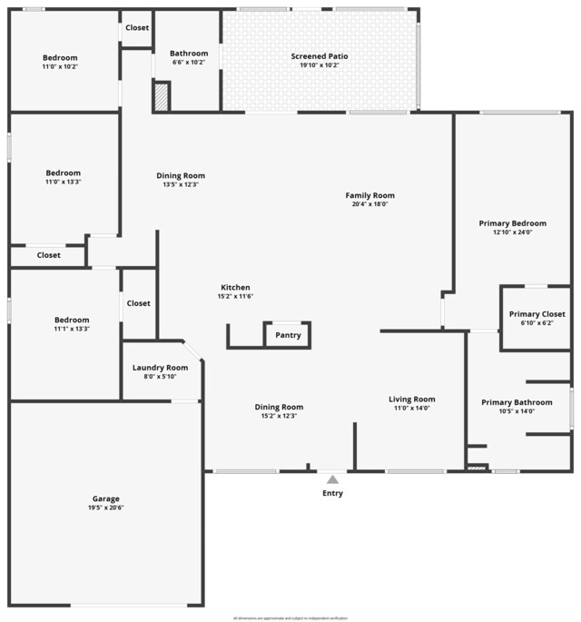 1985 SW Beard St, Port Saint Lucie, FL 34953 - floor plan / room layout
