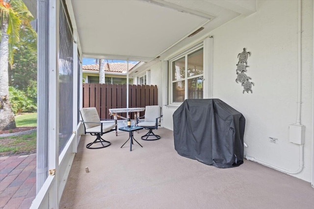 view of sunroom / solarium