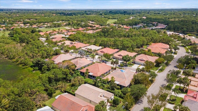 aerial view of residential area