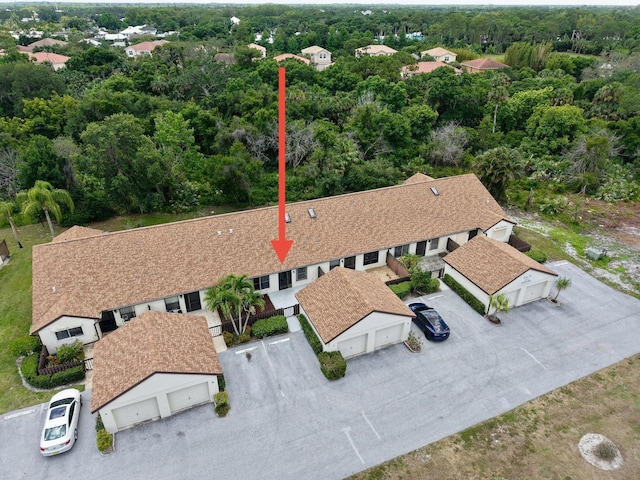 view from above of property