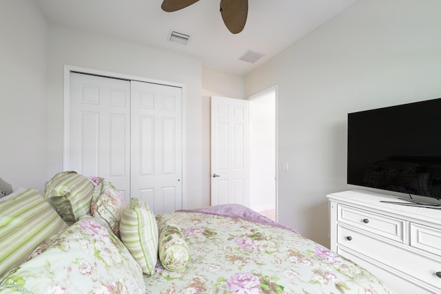 10250 SW Azzo Ln, Port Saint Lucie, FL 34986 - bedroom with a closet and ceiling fan