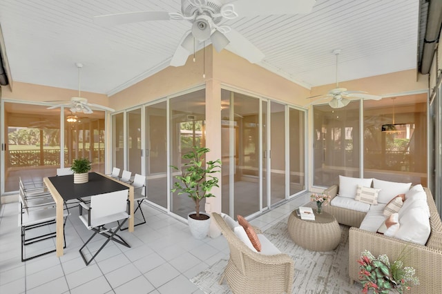 7655 Cinebar Dr Unit 105, Boca Raton, FL 33433 - sunroom / solarium with a ceiling fan