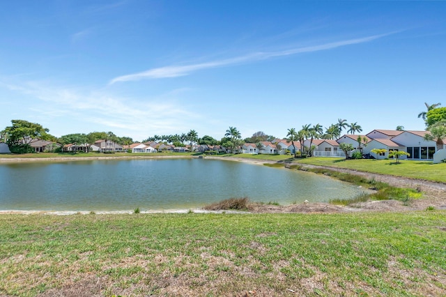 water view with nearby suburban area