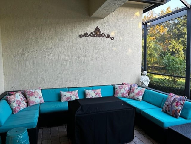 view of sunroom