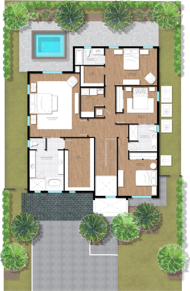 1105 NE 2nd Ave, Delray Beach, FL 33444 - room layout
