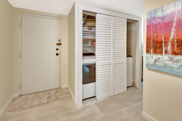 6328 Longboat Ln Unit 302, Boca Raton, FL 33433 - foyer entrance with baseboards