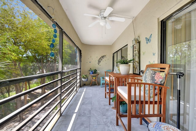6328 Longboat Ln Unit 302, Boca Raton, FL 33433 - sunroom / solarium with ceiling fan