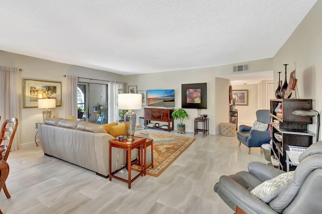 6328 Longboat Ln Unit 302, Boca Raton, FL 33433 - living area with a textured ceiling and baseboards