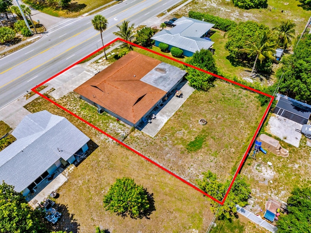 356 SE Prima Vista Blvd, Port Saint Lucie, FL 34983 - aerial overview of property's location featuring property parcel outlined