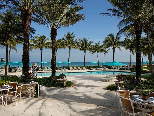 community pool with a patio