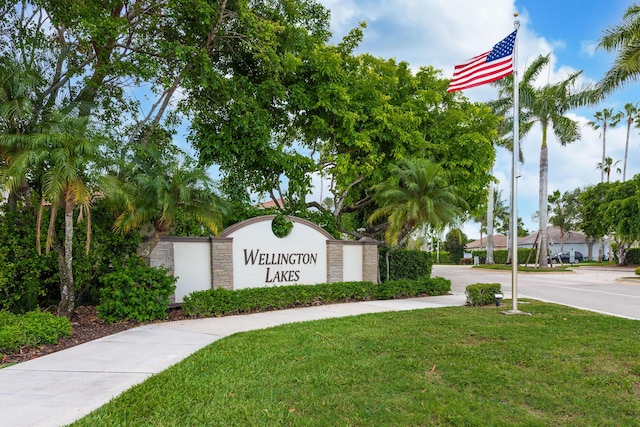 1915 Capeside Cir, Wellington, FL 33414 - community sign featuring a lawn