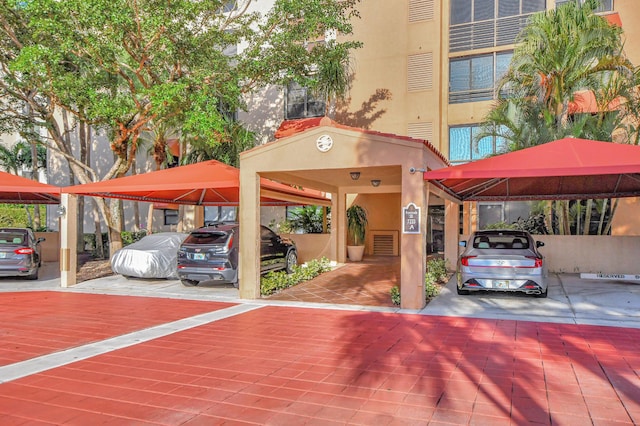 view of parking