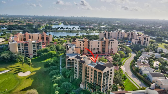 bird's eye view of a large body of water