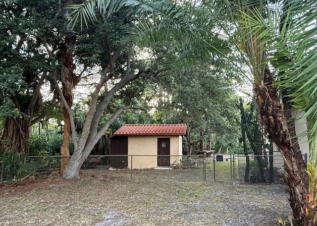 view of outdoor structure