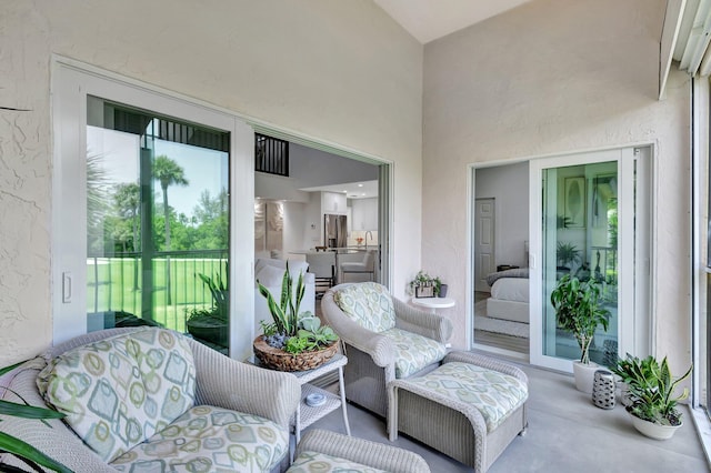 3704 Fairway Dr N, Jupiter, FL 33477 - sunroom with lofted ceiling and a sink