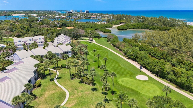 3704 Fairway Dr N, Jupiter, FL 33477 - view of property location featuring a large body of water, a local golf course, nearby suburban area, and a tree filled landscape