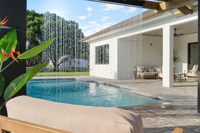 16149 73rd Ter N, West Palm Beach, FL 33418 - view of swimming pool featuring an outdoor hangout area and a patio