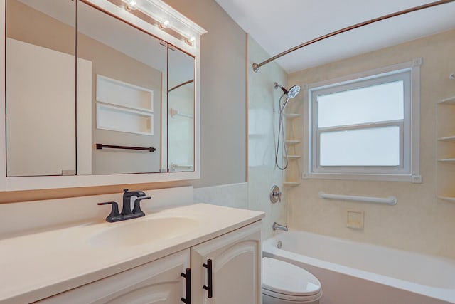825 Northern Dr, Lake Park, FL 33403 - bathroom with  shower combination, vanity, and toilet