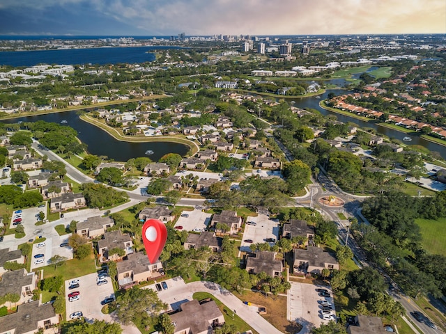 6824 68th Way, West Palm Beach, FL 33409 - aerial view of property and surrounding area with a nearby body of water and nearby suburban area