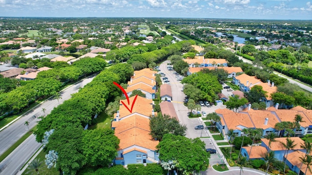 aerial perspective of suburban area